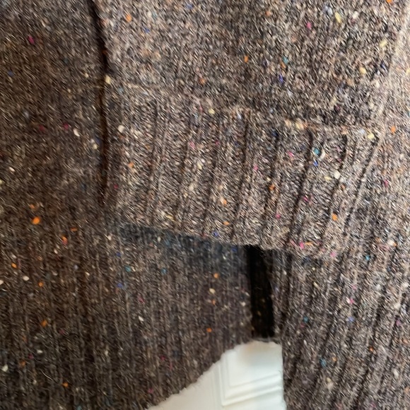 Women’s sz M 100% Wool Express Tricot Turtleneck Sweater. Oversized speckled - Picture 2 of 9
